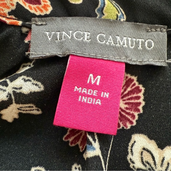 Vince Camuto Floral Printed Split-Neck Raglan-Sleeve Blouse - Picture 5 of 9